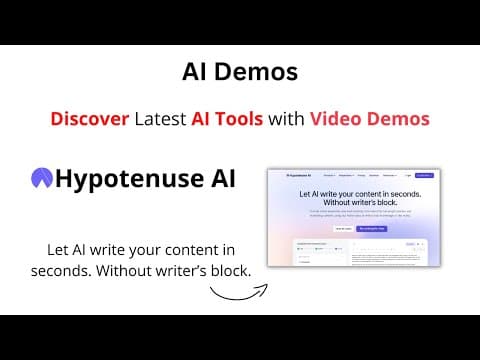 Hypotenuse AI video thumbnail