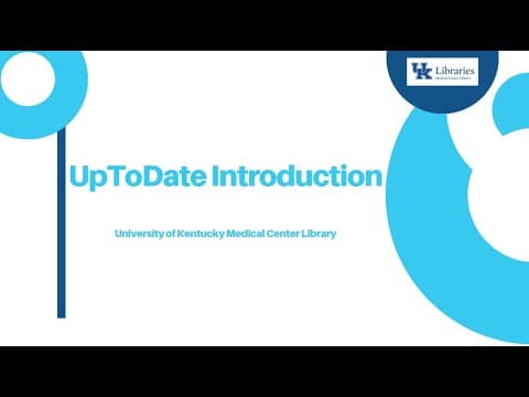 UpToDate video thumbnail