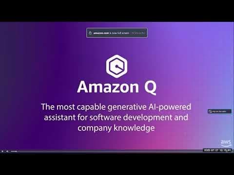 Amazon Q Developer video thumbnail