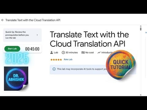 Google Cloud Translation AI video thumbnail