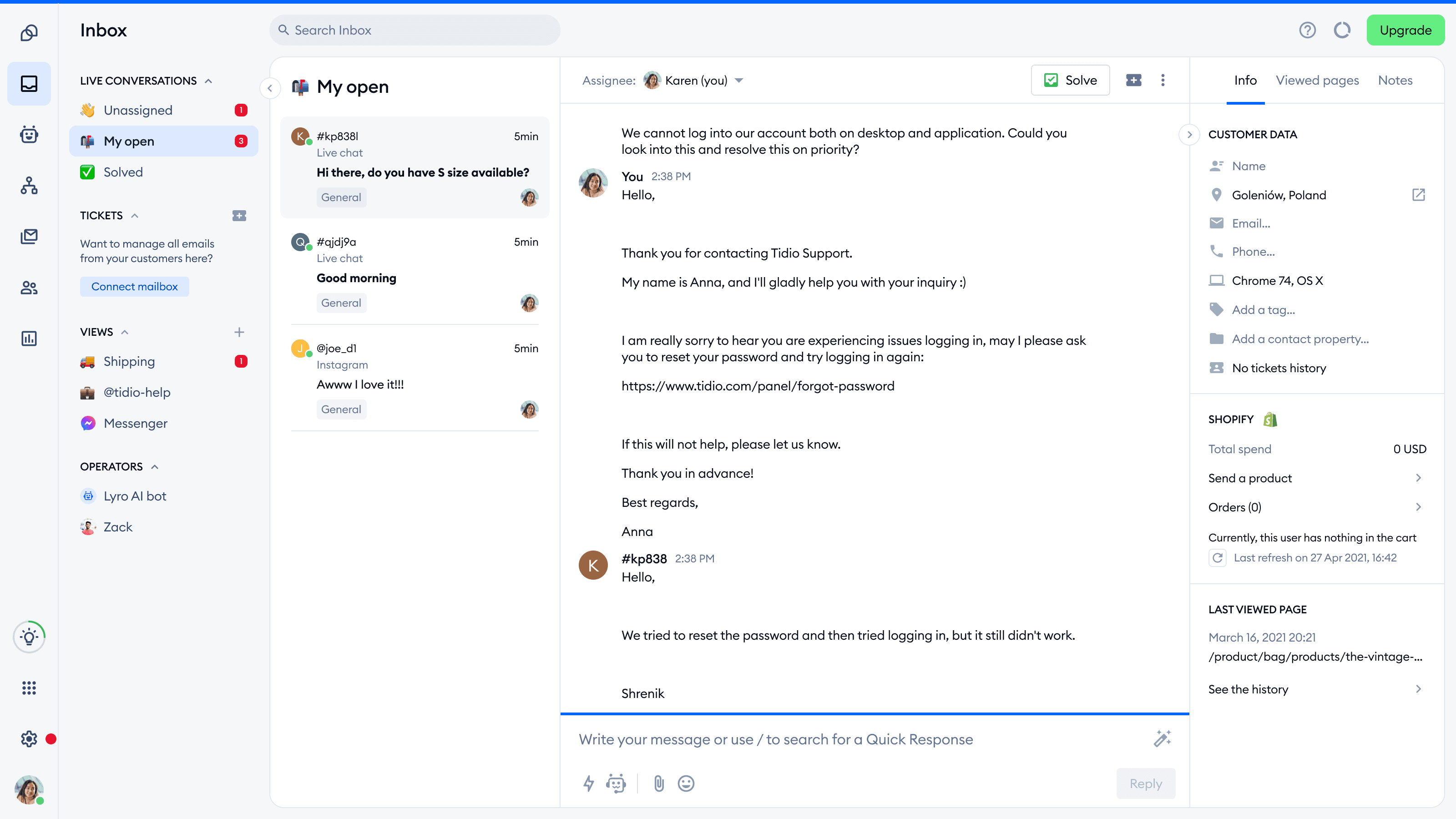 Tidio screenshot 4