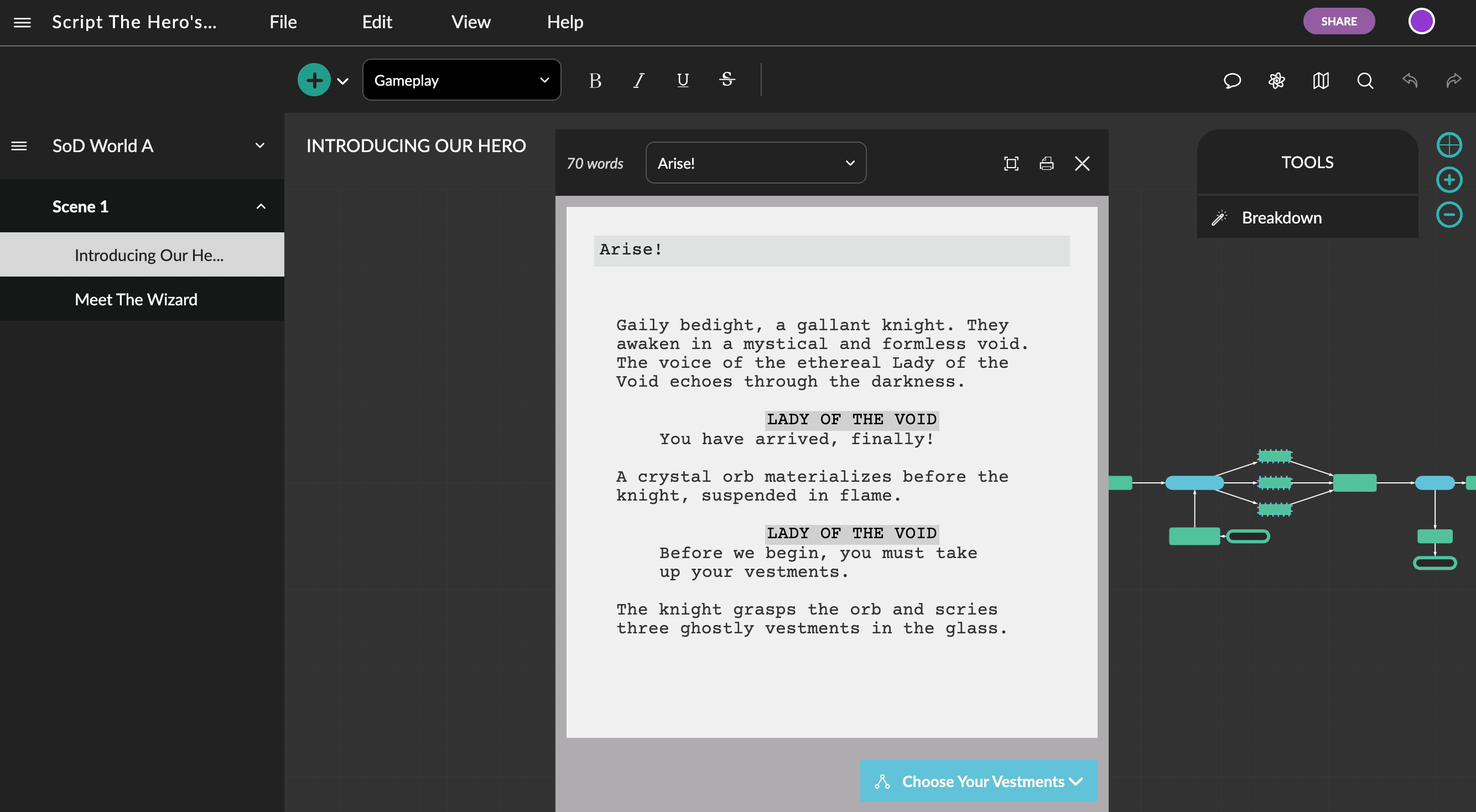 Celtx screenshot 5