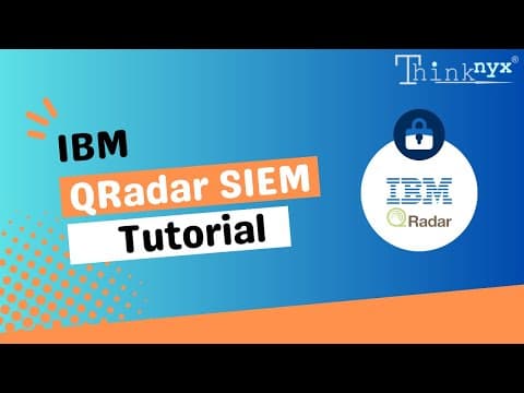 IBM QRadar SIEM video thumbnail