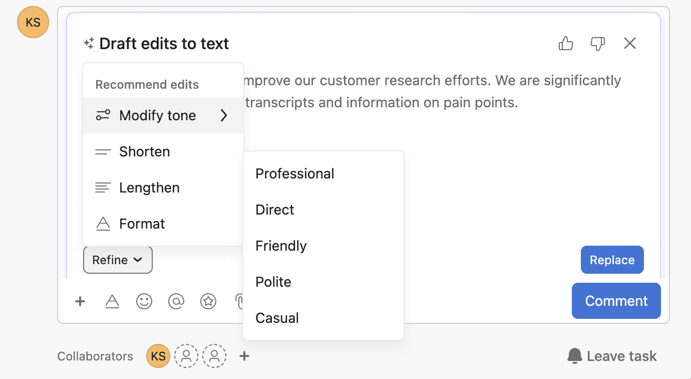 Asana screenshot 3