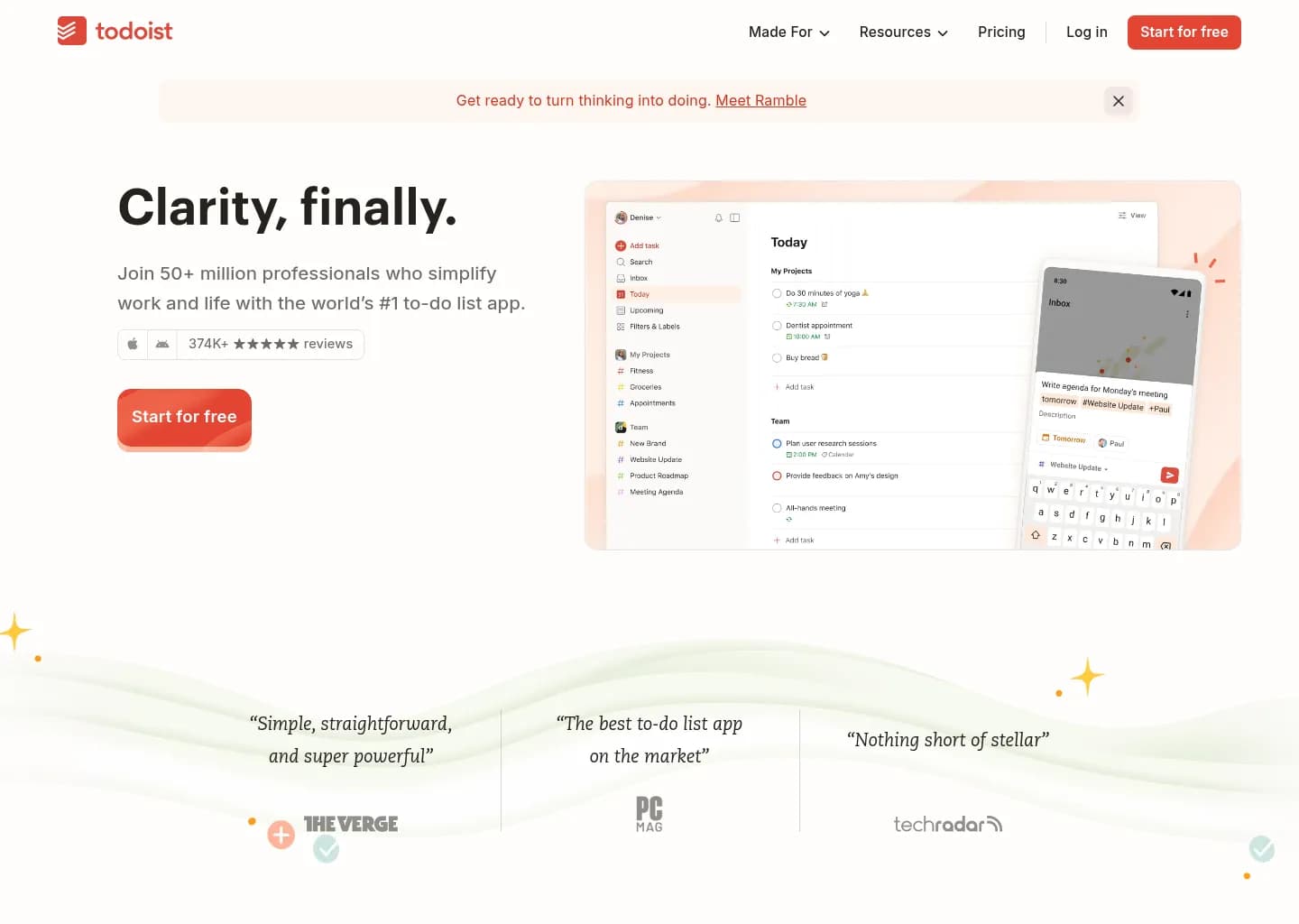 Todoist screenshot 2