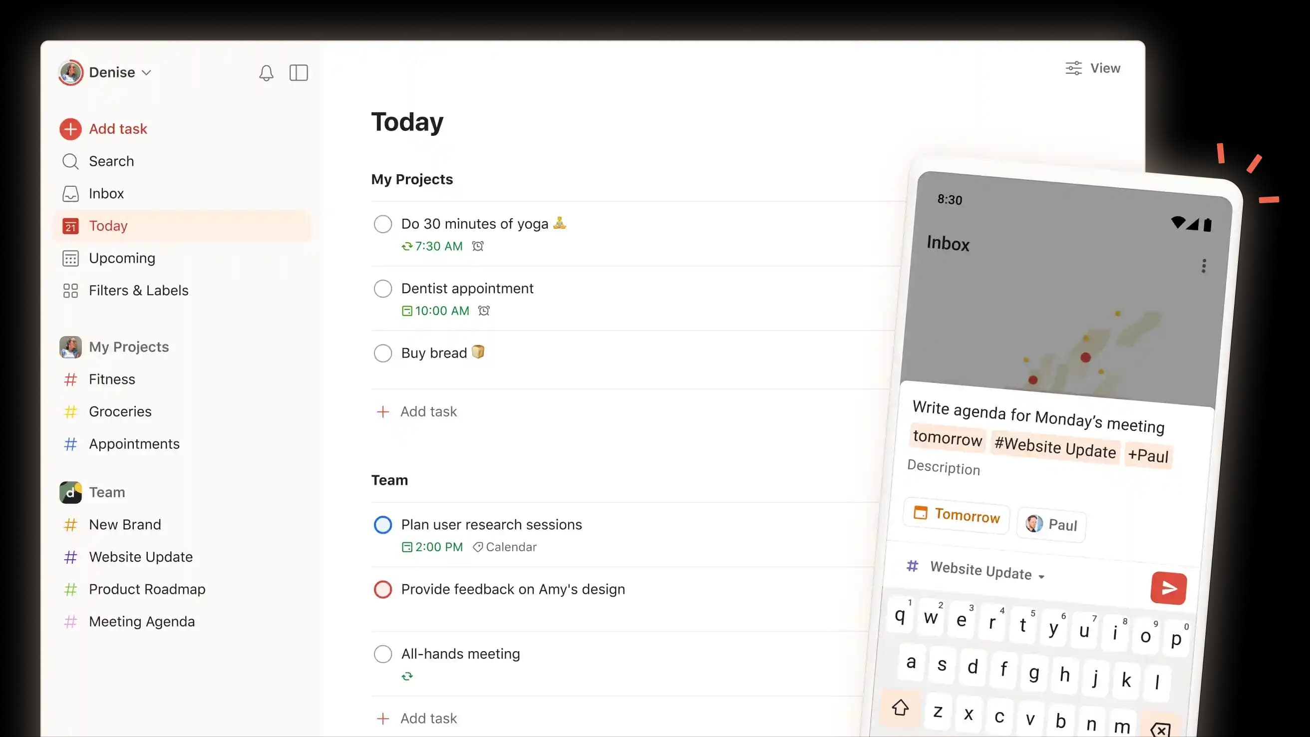 Todoist screenshot 3