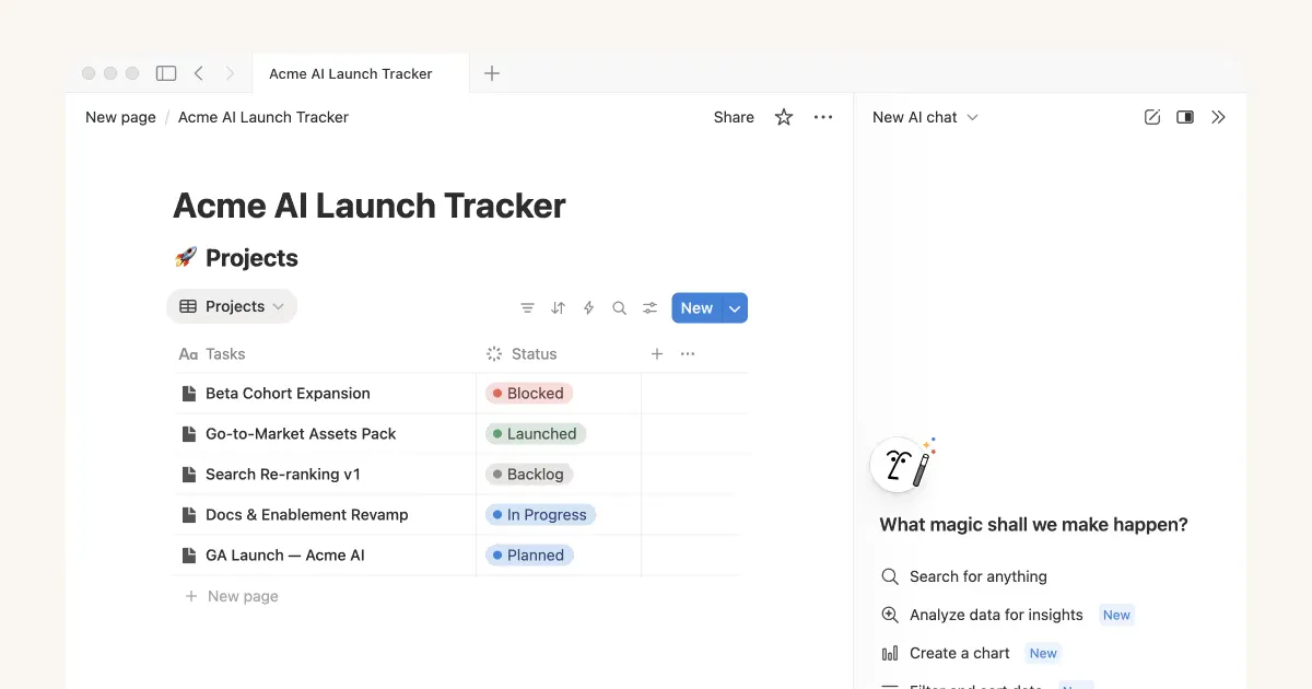 Notion AI screenshot 4