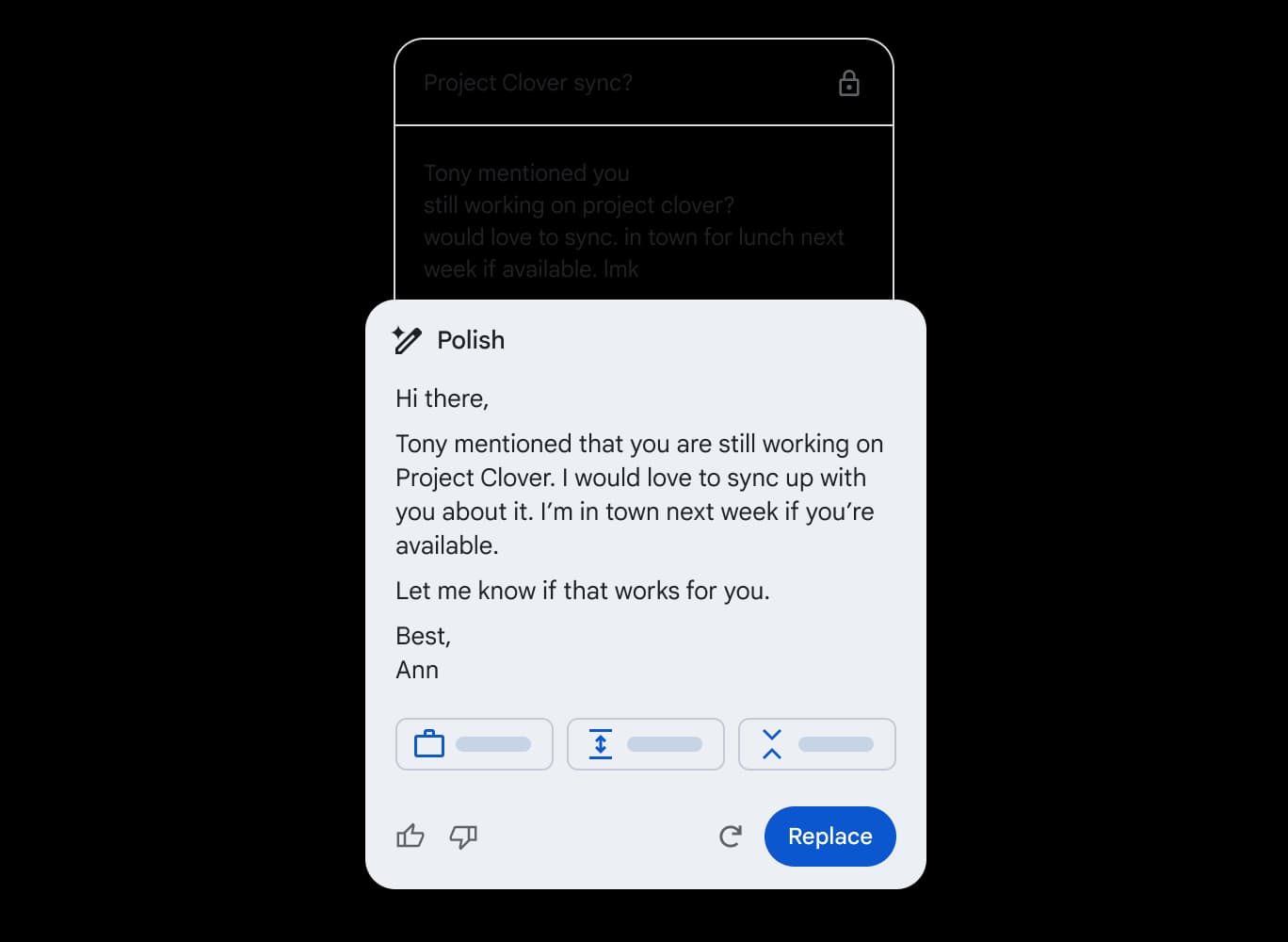 Gemini in Gmail screenshot 3