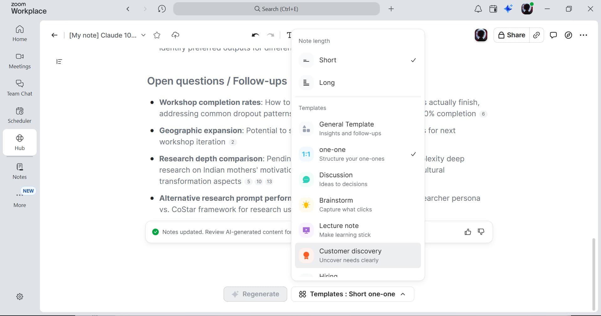 Zoom AI Companion screenshot 5