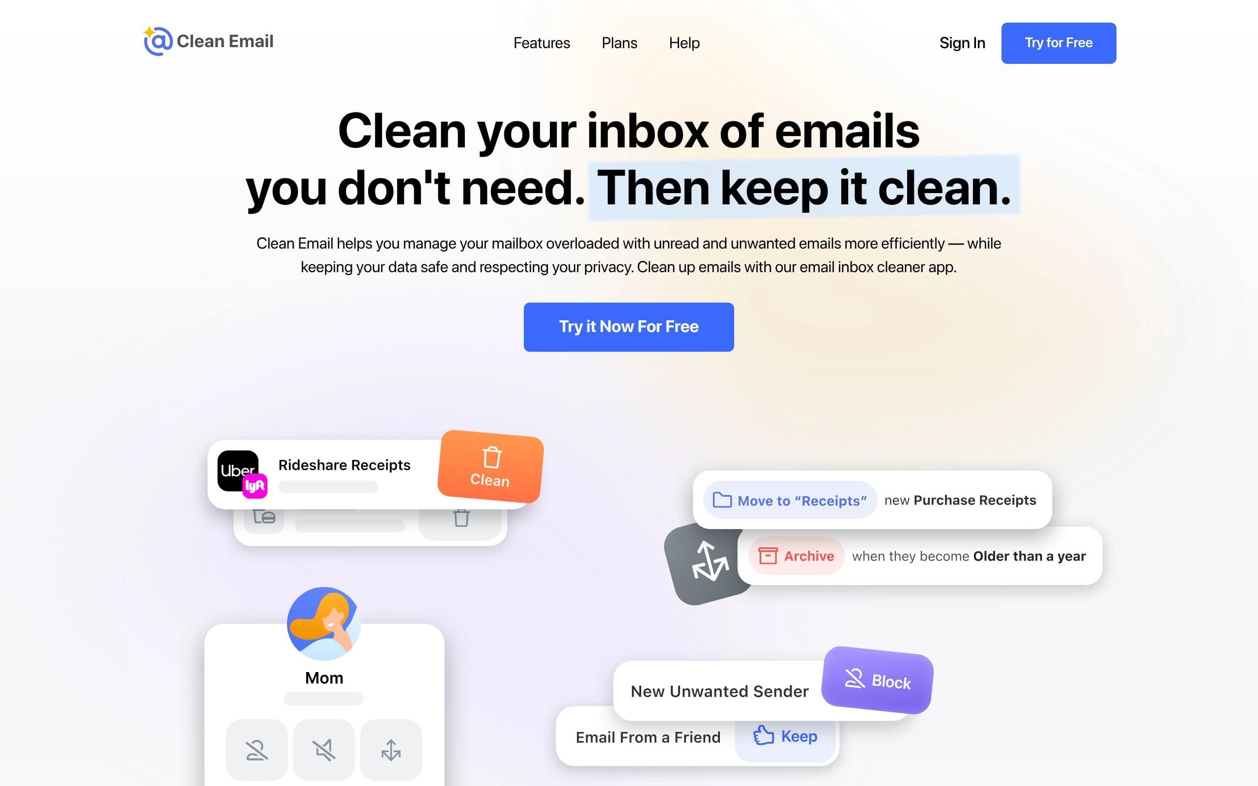 Clean Email screenshot 2