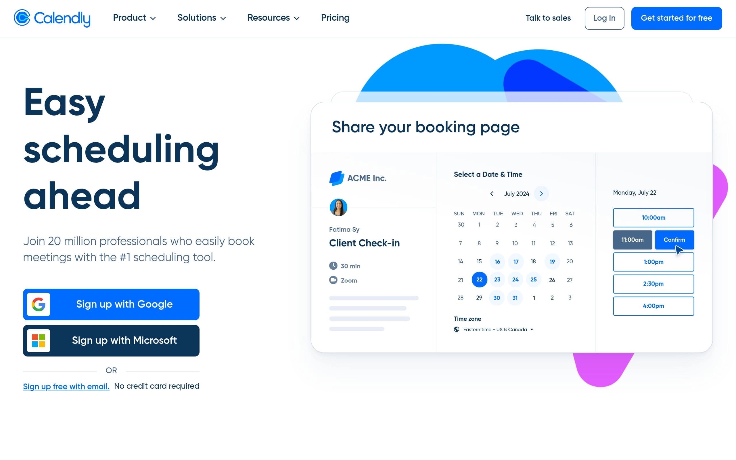 Calendly screenshot 3