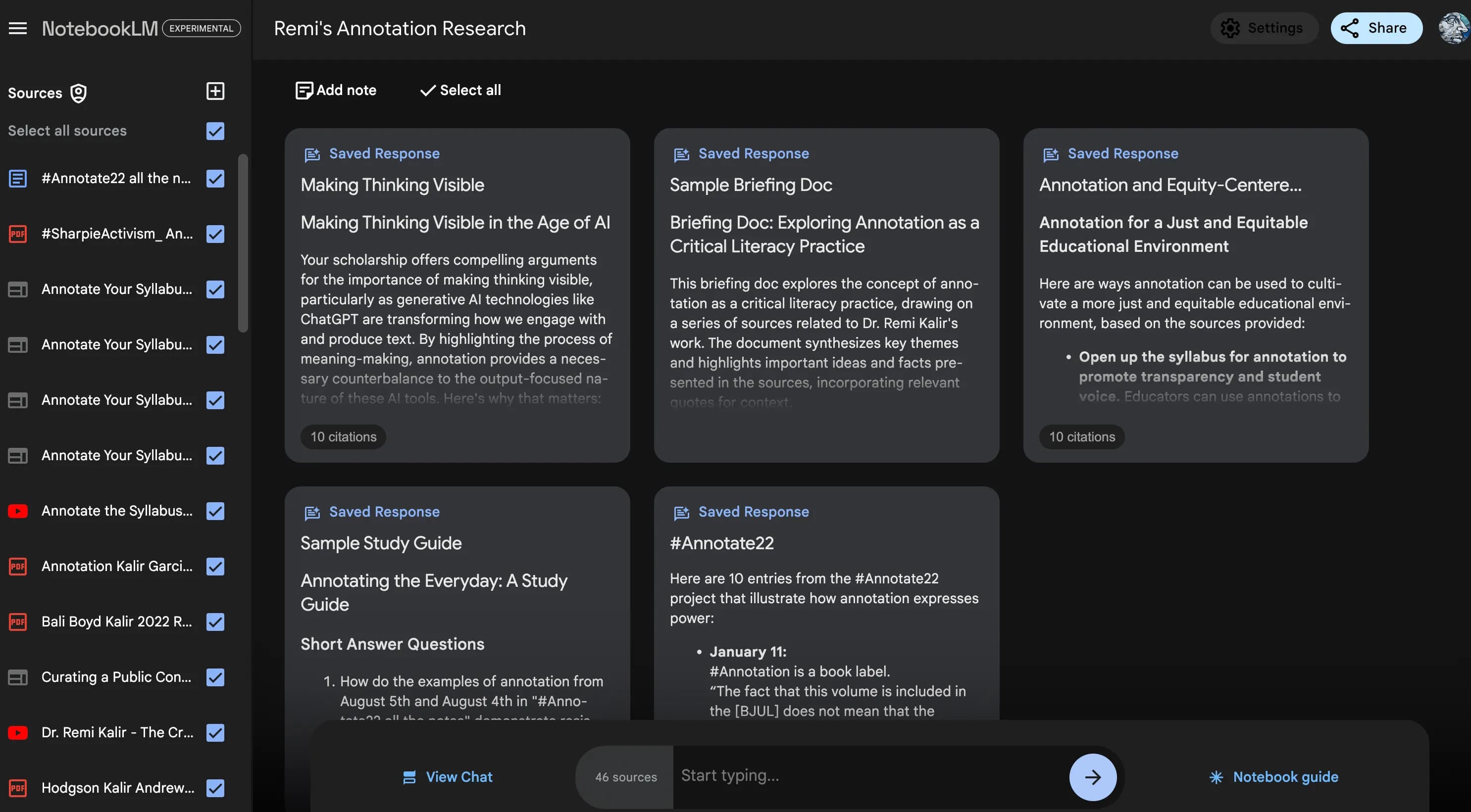 Google NotebookLM screenshot 4