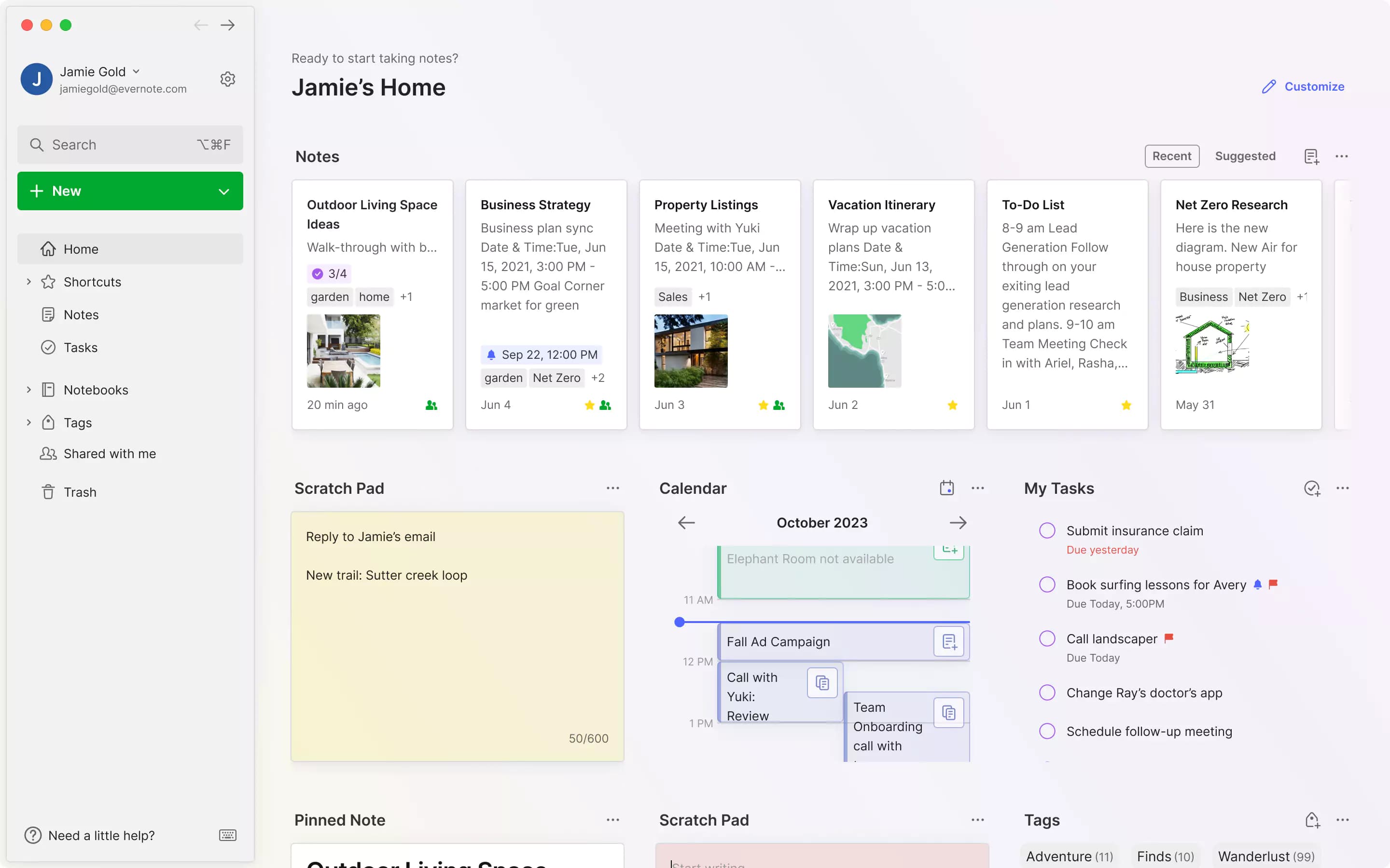 Evernote screenshot 4