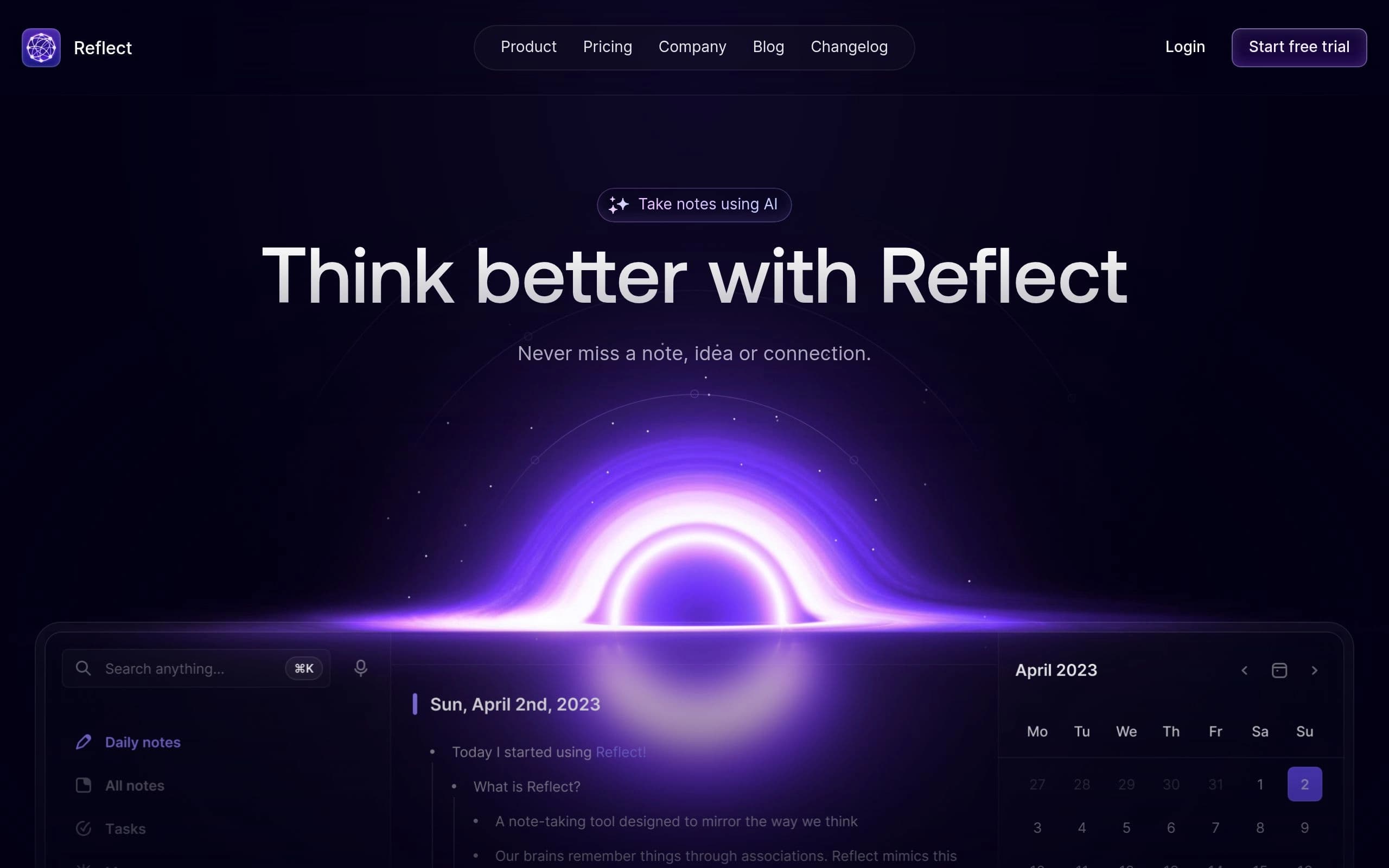 Reflect Notes screenshot 2