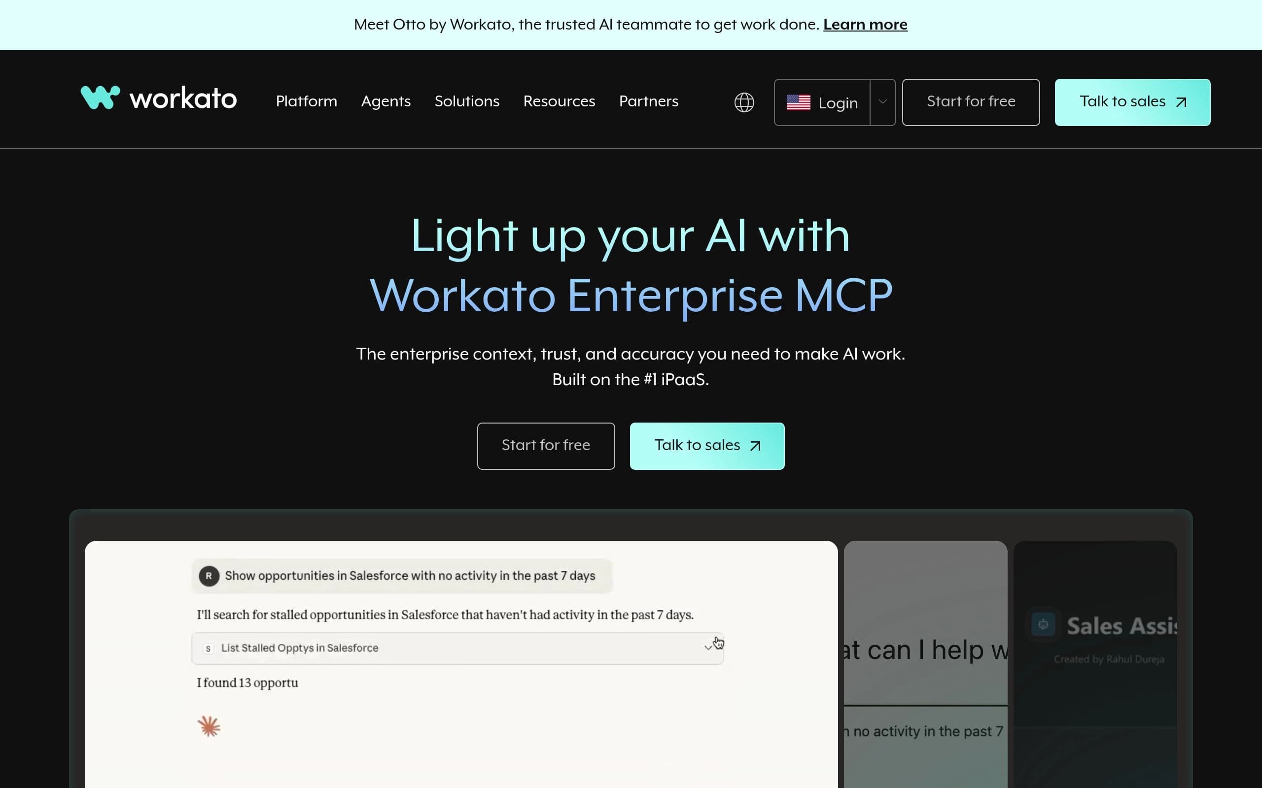Workato screenshot 1