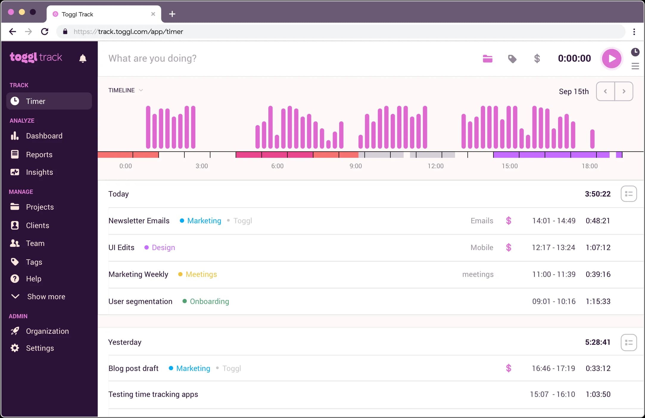 Toggl Track screenshot 6