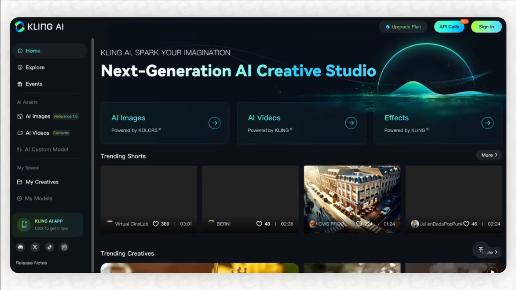 Kling AI screenshot 3