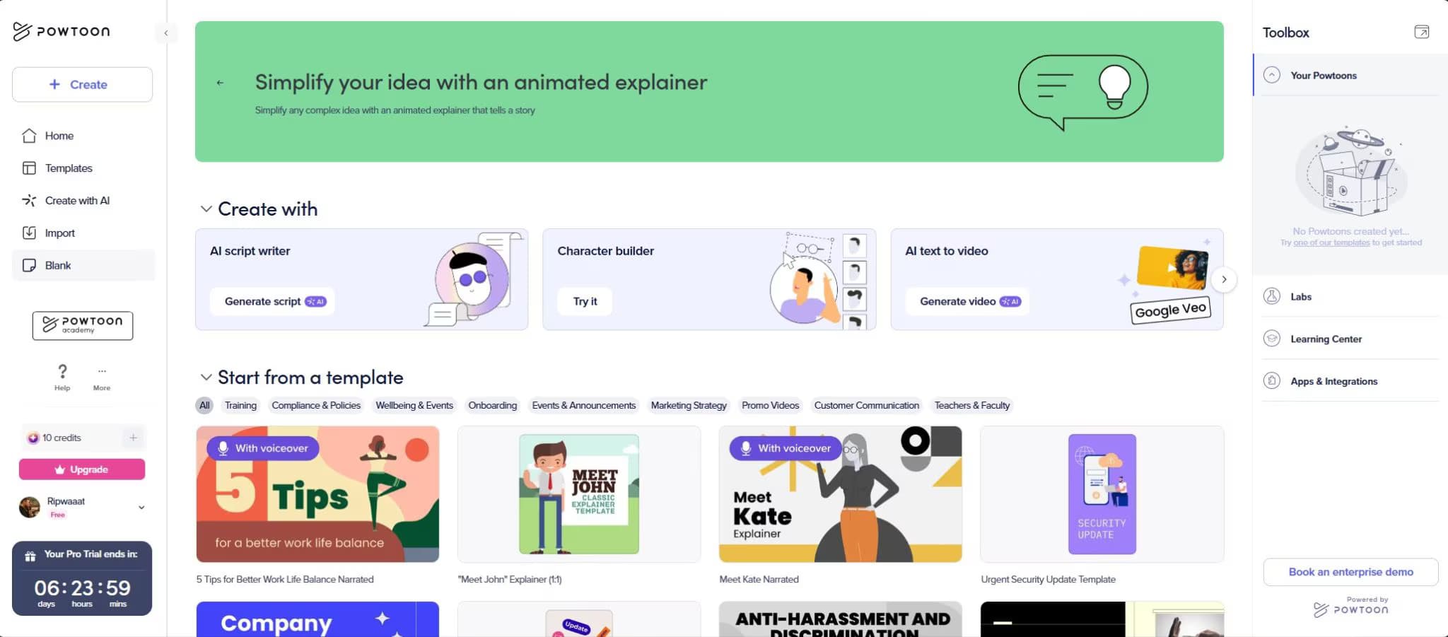 Powtoon screenshot 4