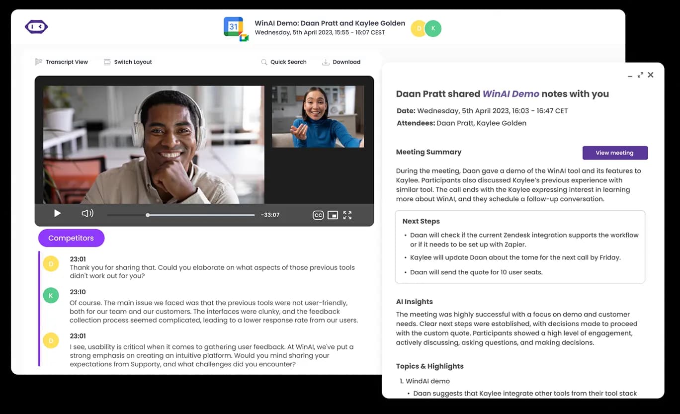 MeetGeek screenshot 3