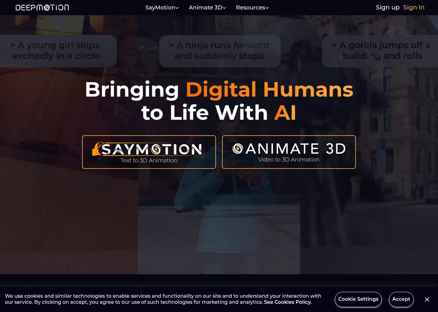 DeepMotion screenshot 2