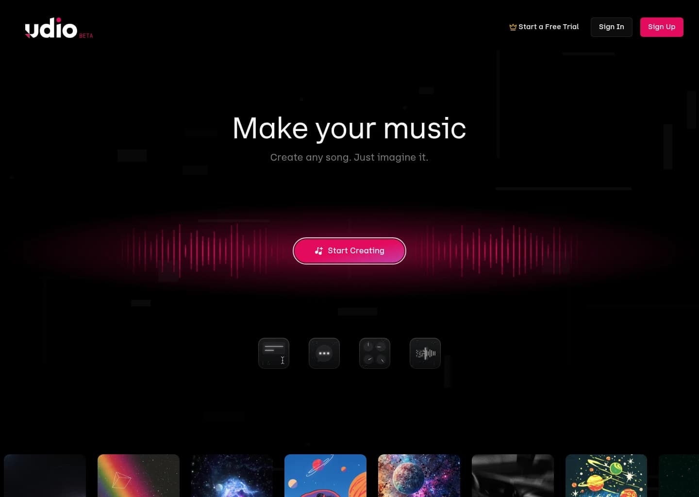 Udio screenshot 2