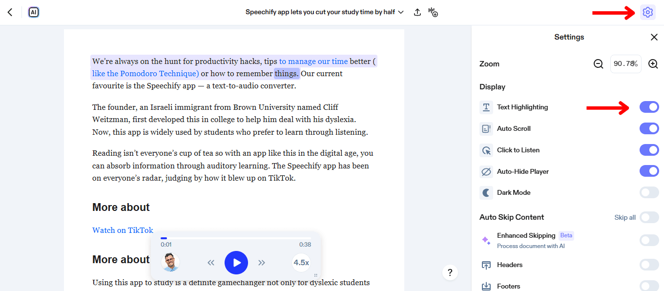Speechify screenshot 4