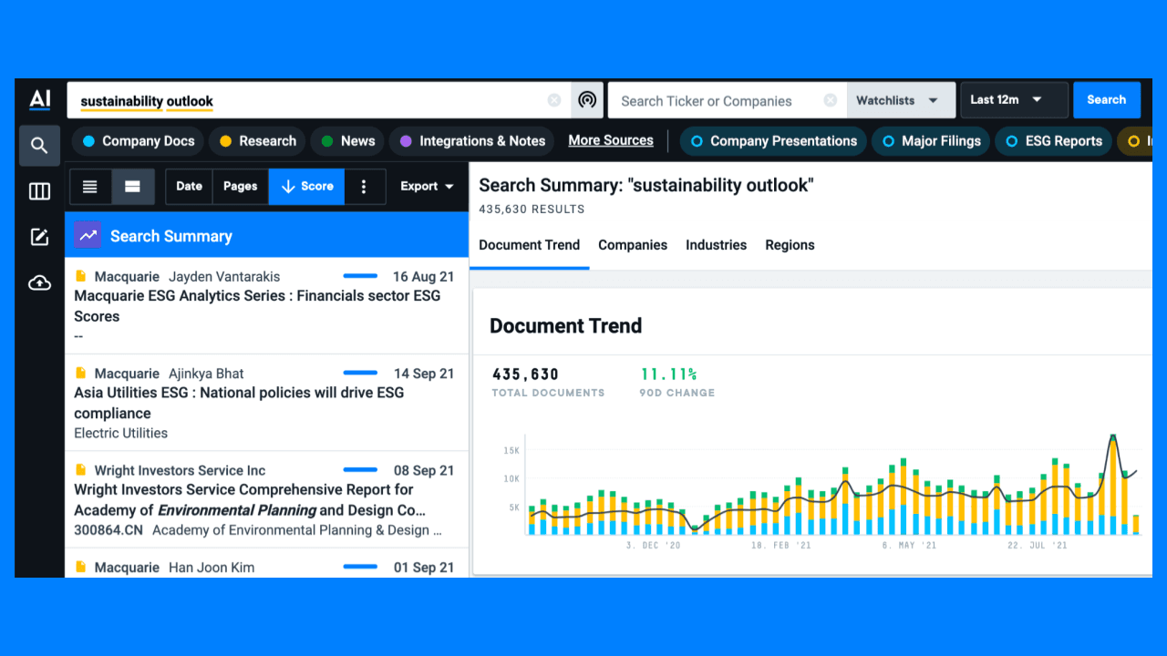 AlphaSense screenshot 5