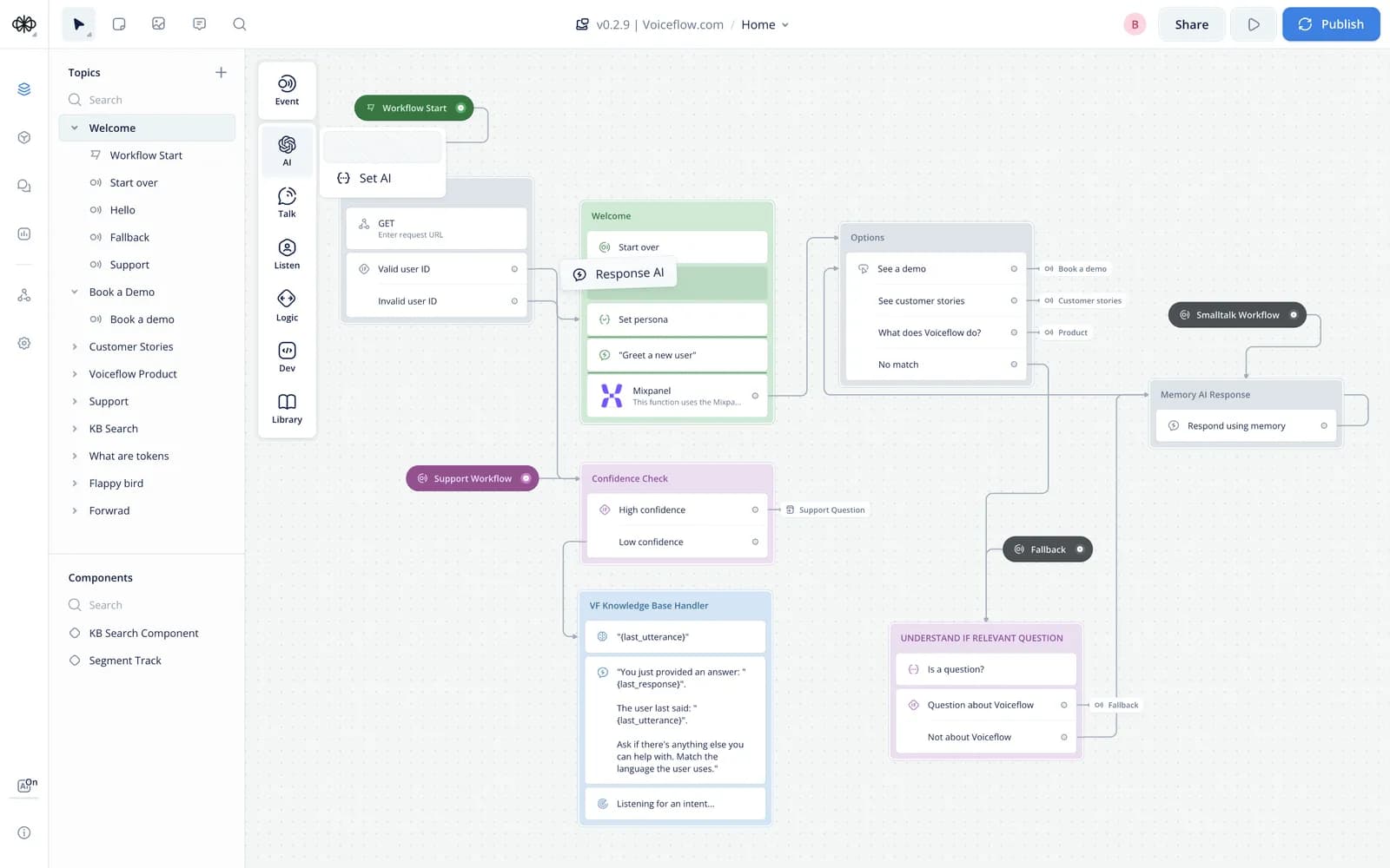 Voiceflow screenshot 3