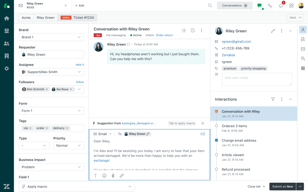 Zendesk AI screenshot 4