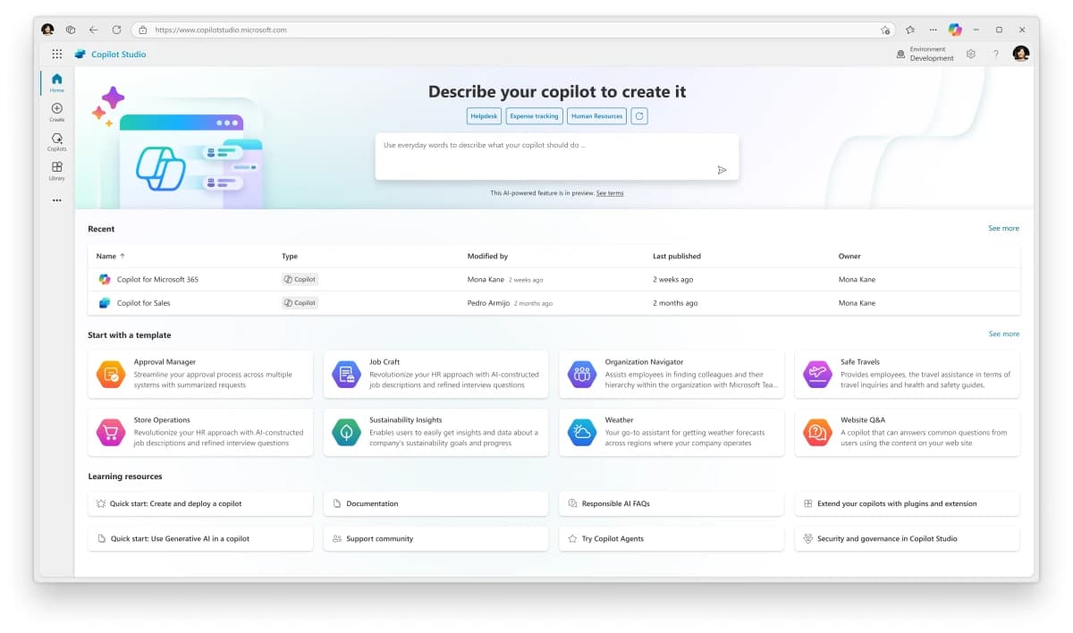 Microsoft Copilot Studio screenshot 6