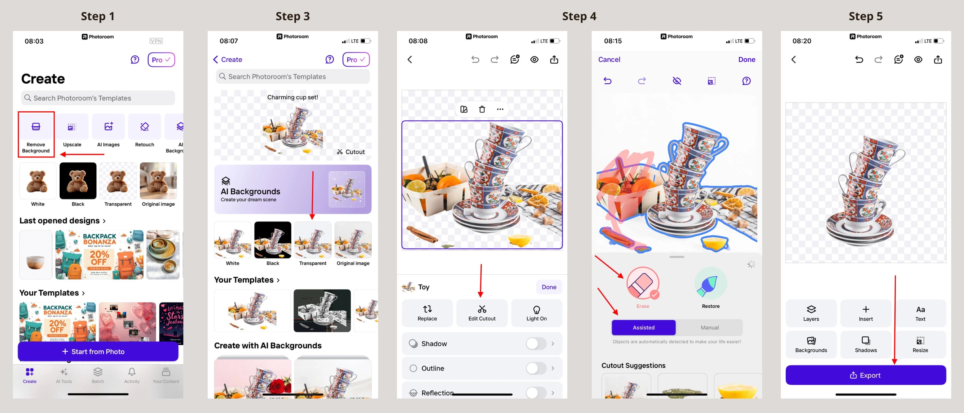 Photoroom screenshot 4