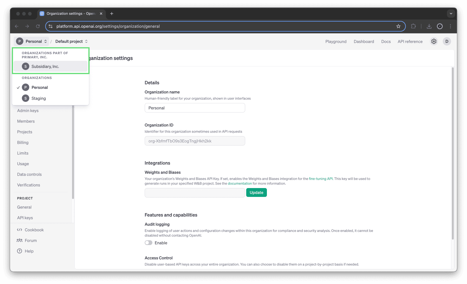 OpenAI API screenshot 4