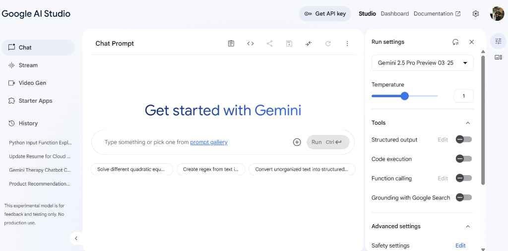 Google Gemini API screenshot 4