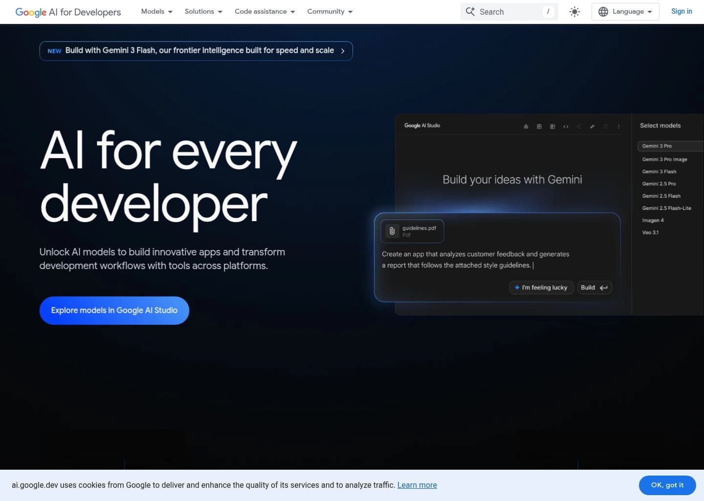 Google Gemini API screenshot 2