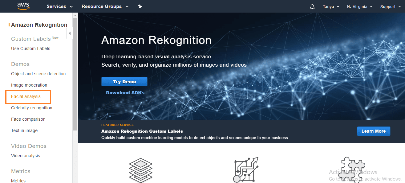 AWS Rekognition screenshot 4