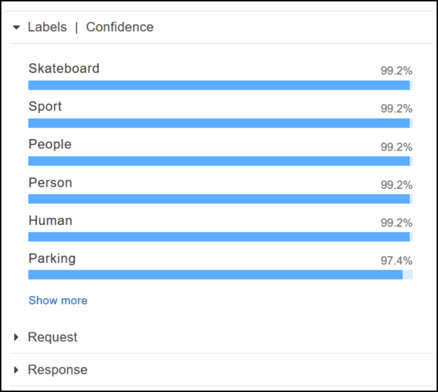AWS Rekognition screenshot 5