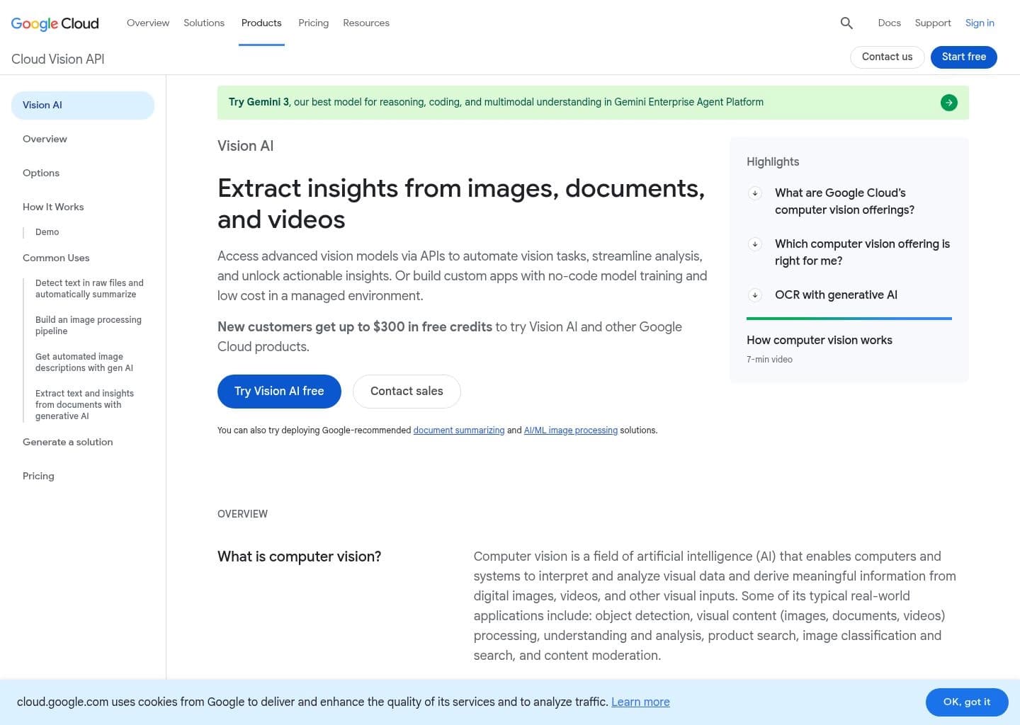 Google Cloud Vision screenshot 1