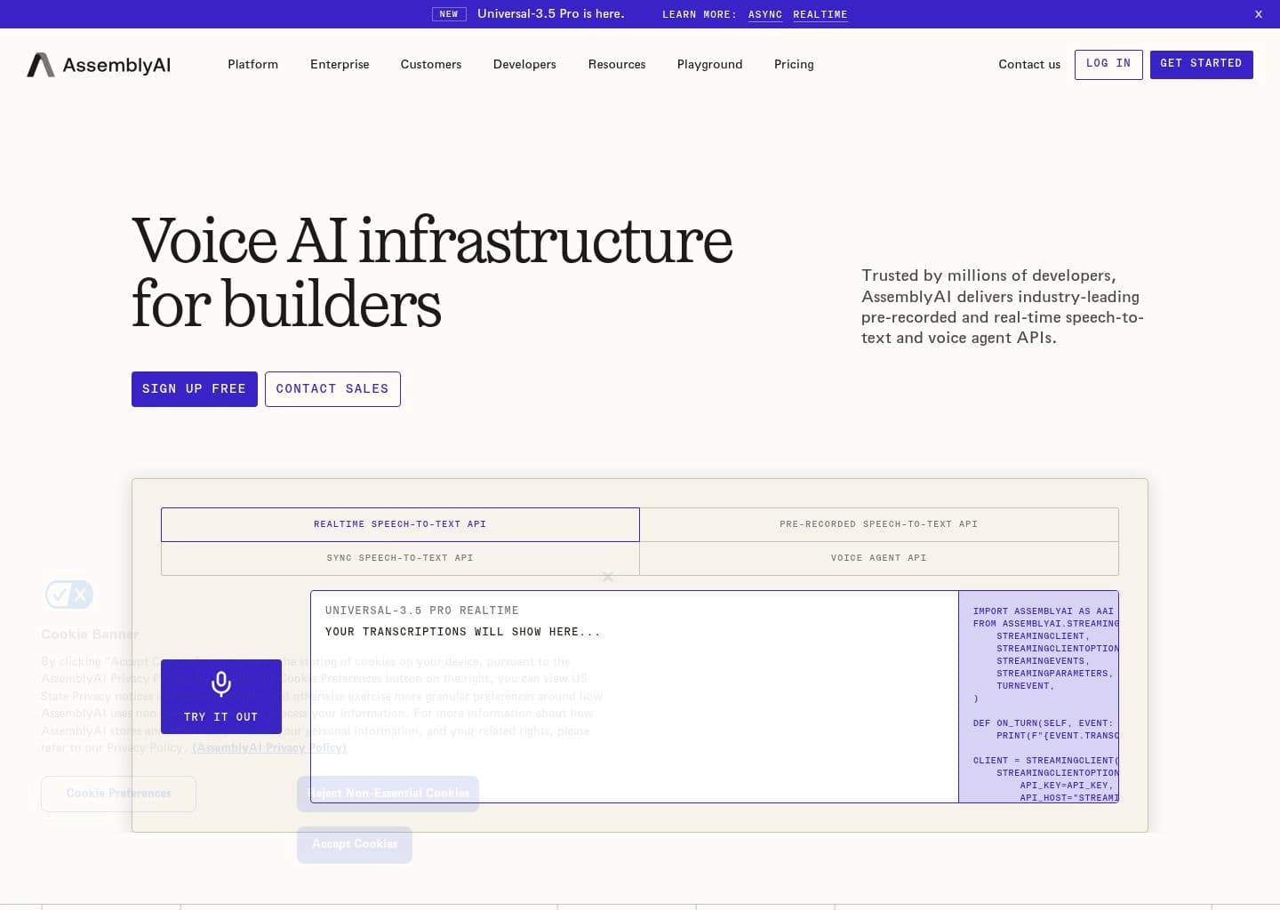 AssemblyAI screenshot 1