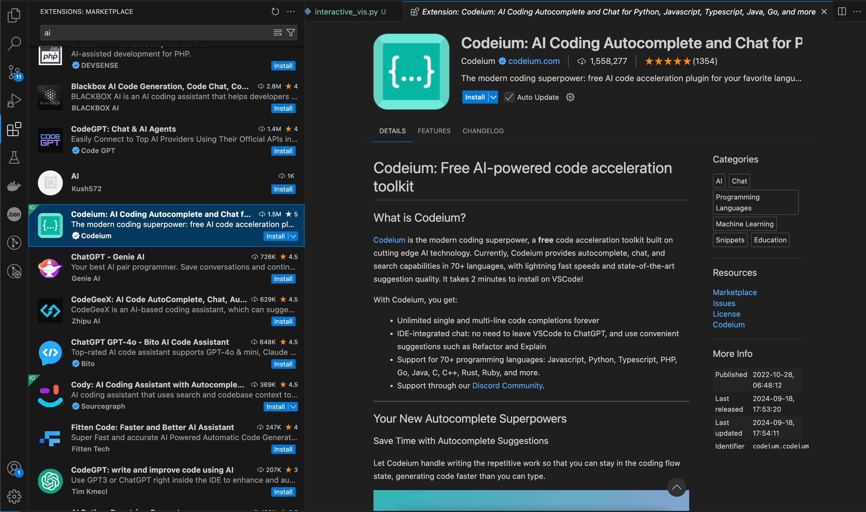 Codeium screenshot 5