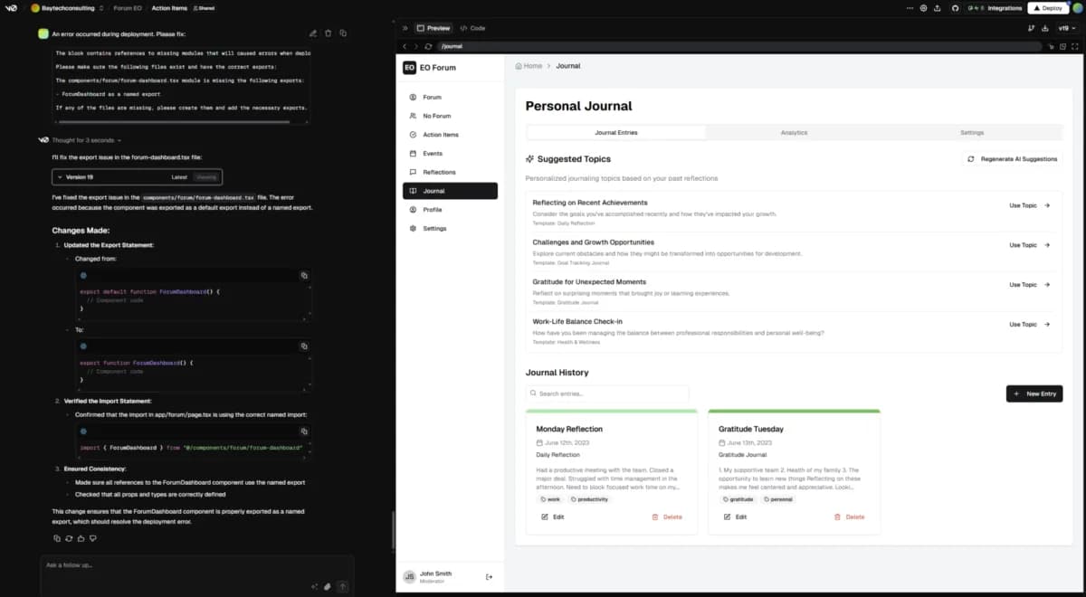 v0 by Vercel screenshot 6