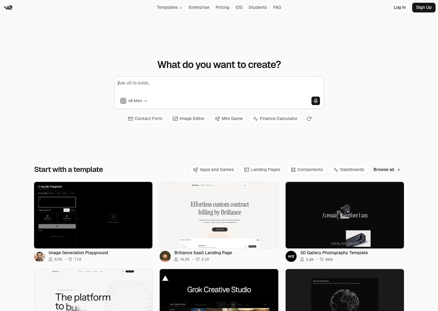 v0 by Vercel screenshot 4