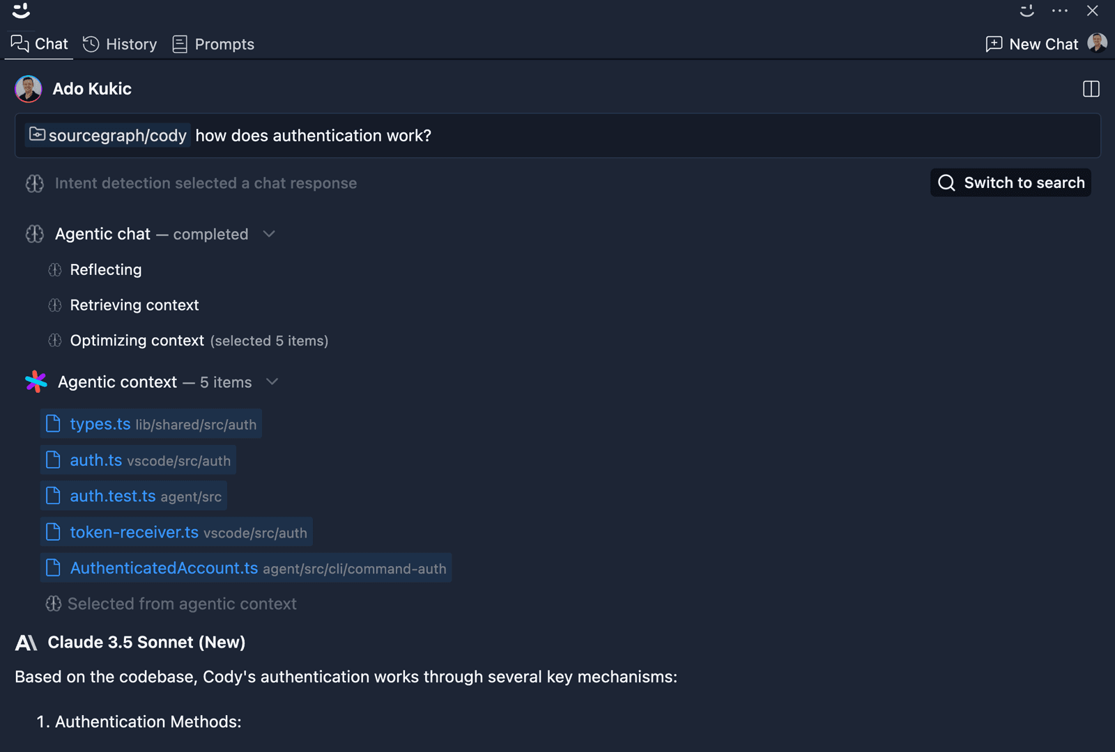 Sourcegraph Cody screenshot 5