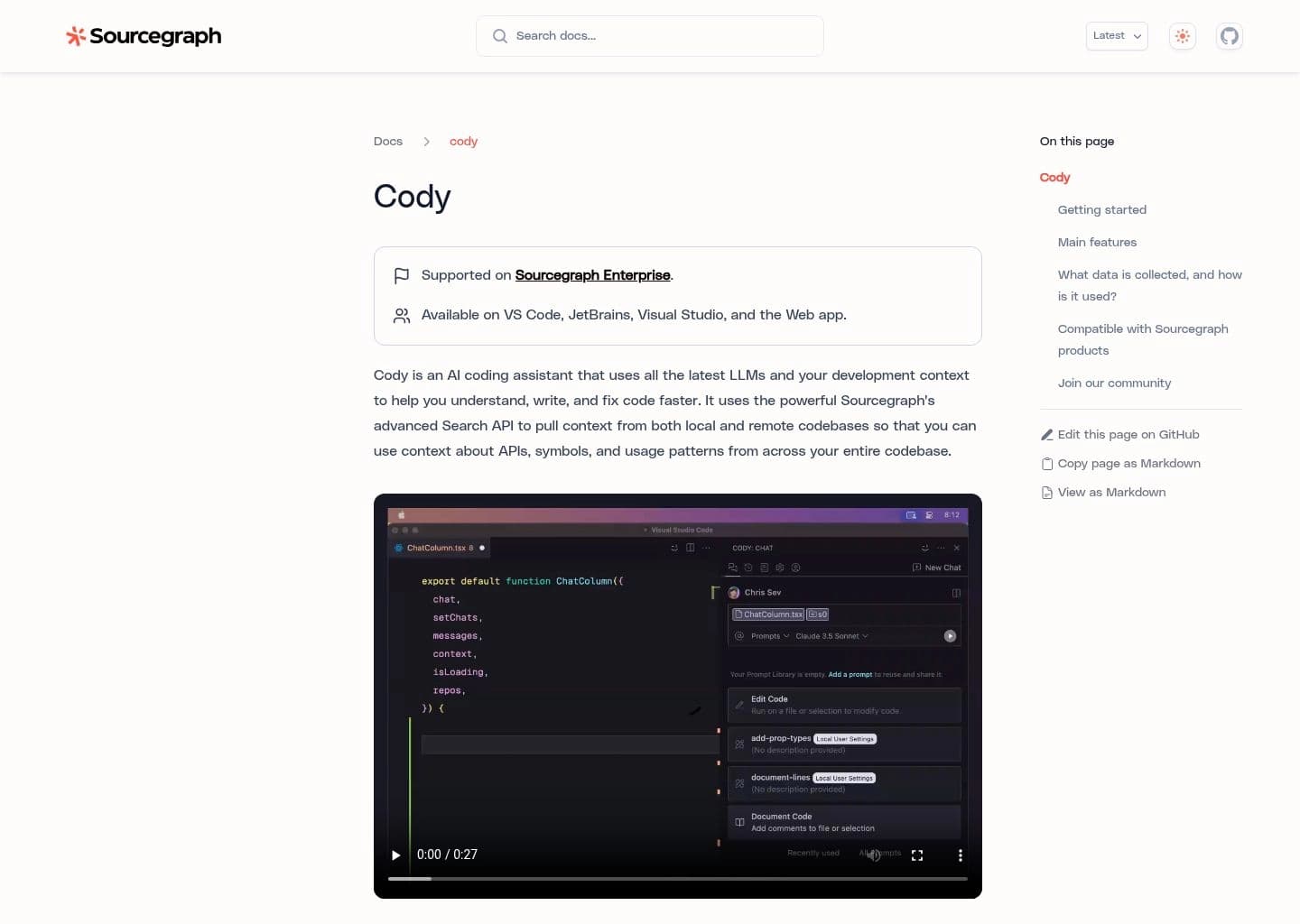 Sourcegraph Cody screenshot 4