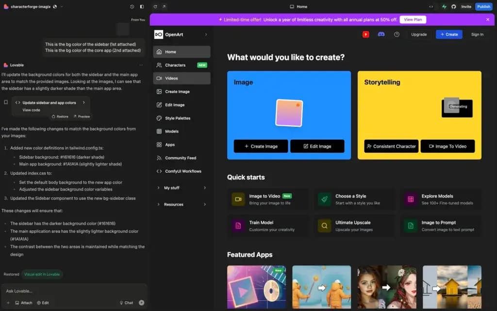 Lovable screenshot 5