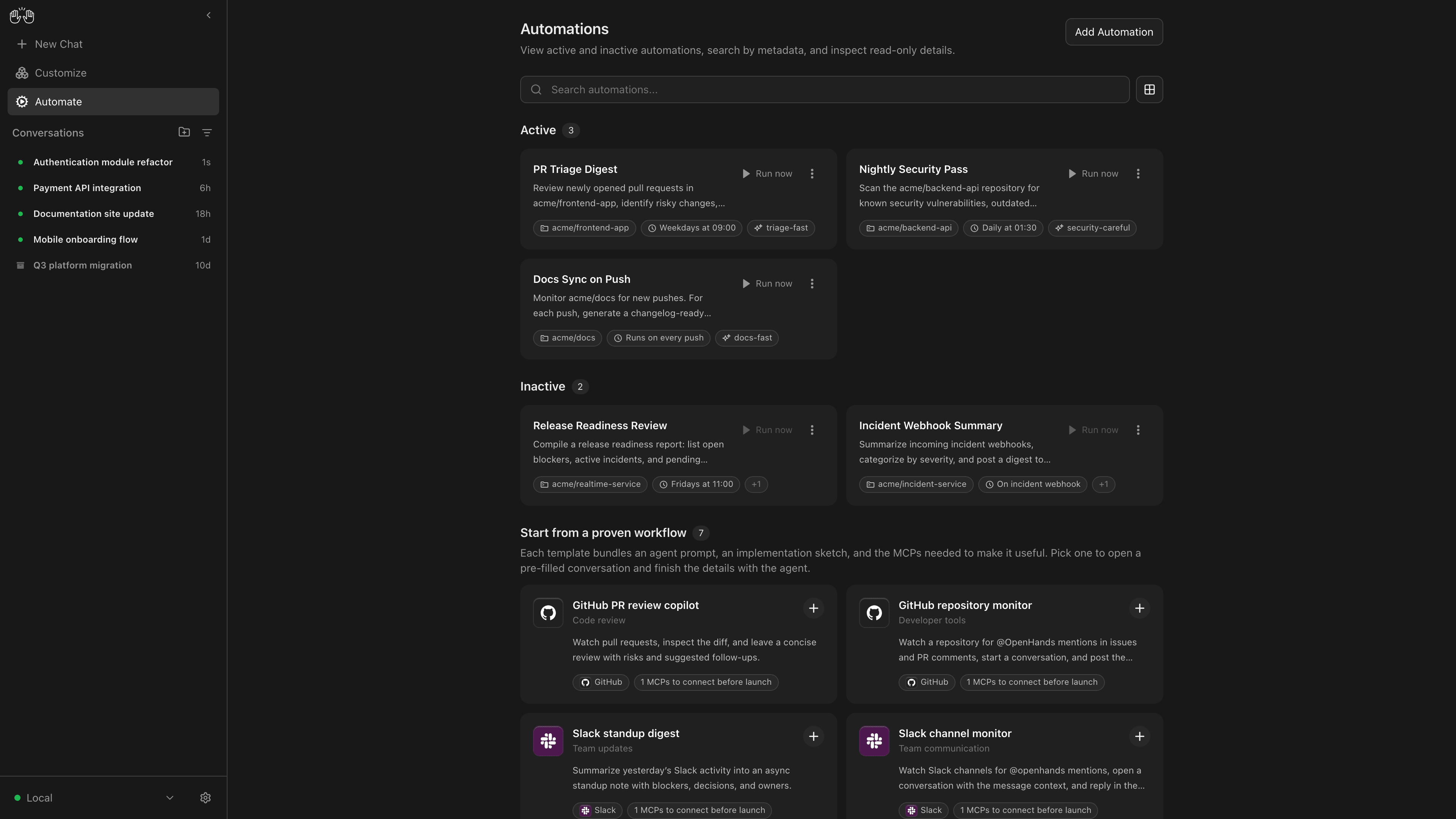 OpenHands screenshot 6