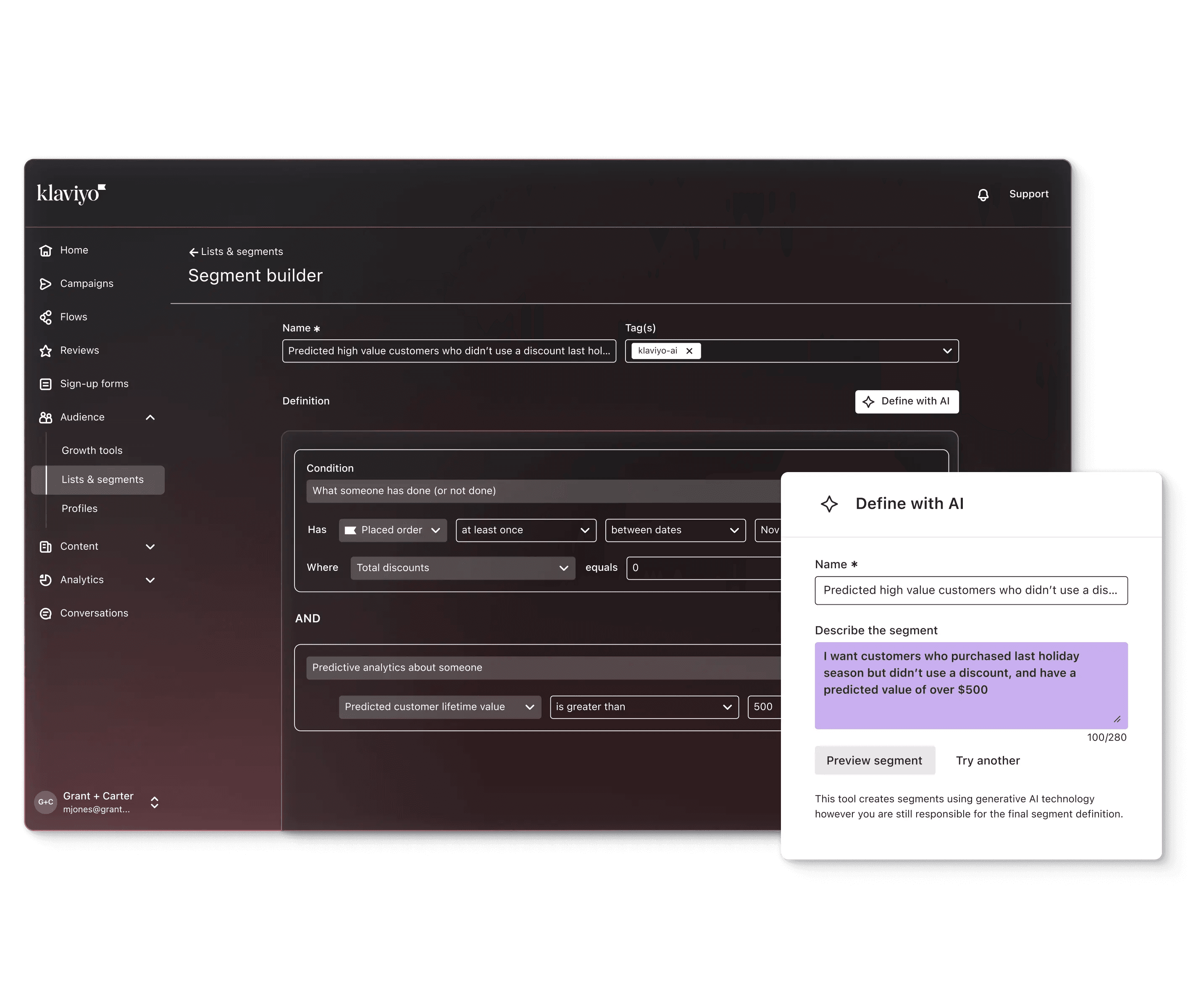 Klaviyo screenshot 6
