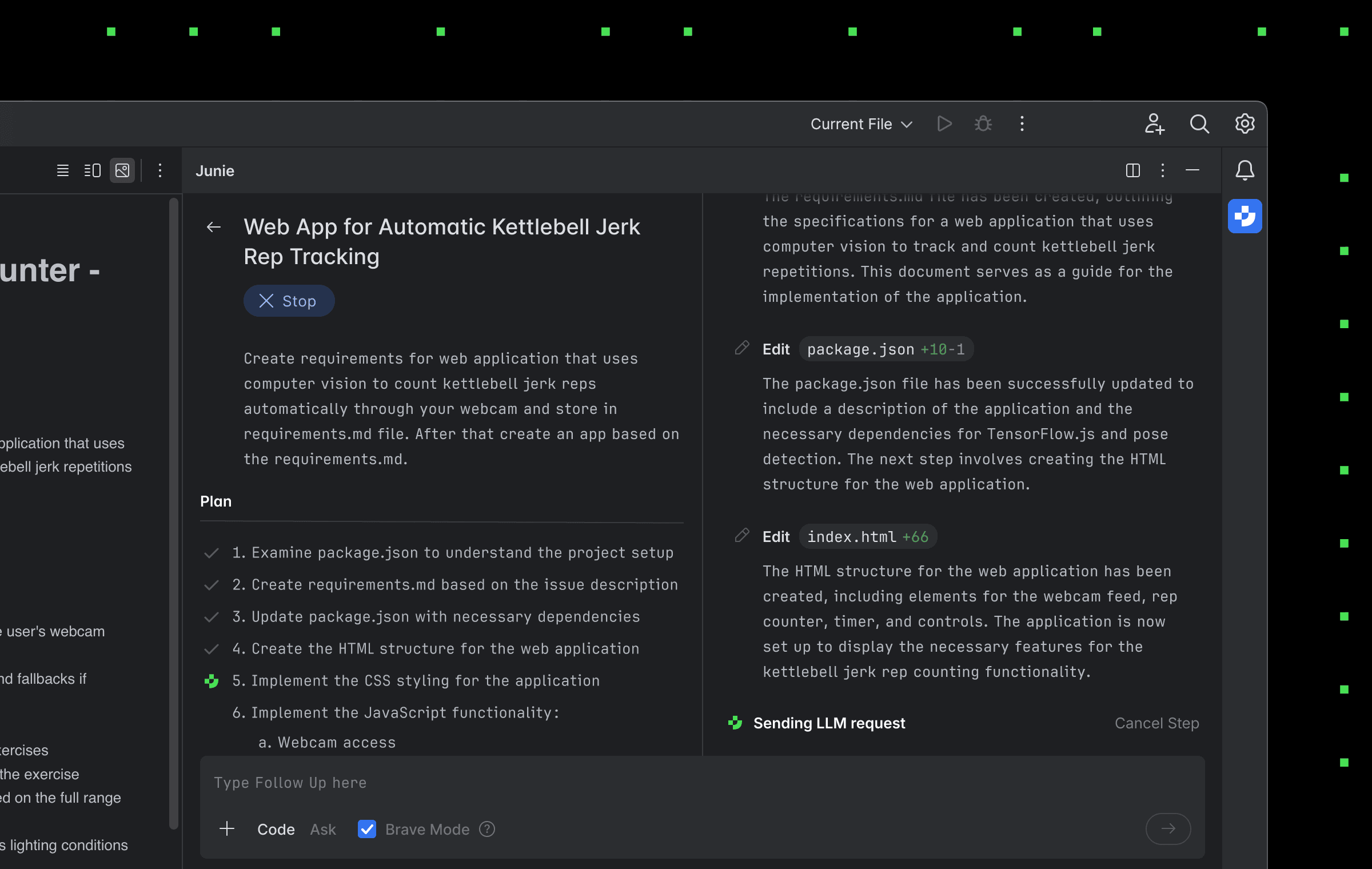 Junie screenshot 4