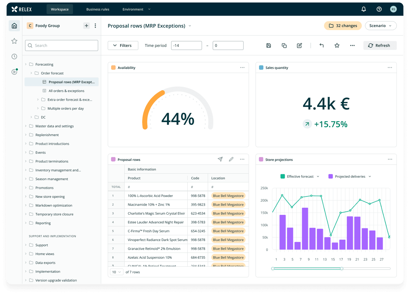 RELEX Solutions screenshot 2