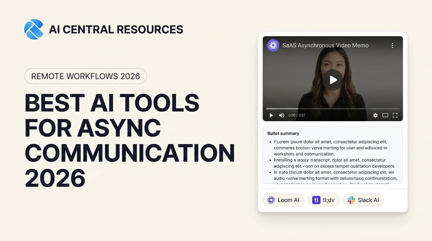 Best AI Tools for Asynchronous Team Communication in 2026 (Ranked & Tested)