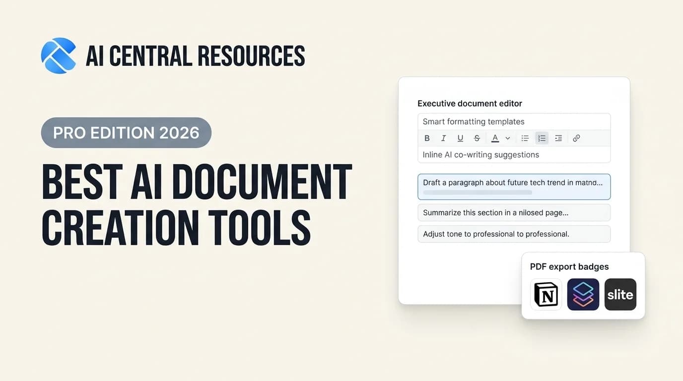 Best AI Document Creation Tools in 2026 (For Professionals)